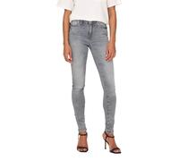 ONLY Damen Onlpower Mid Push Up Sk Azg937 Noos Jeans, Grey Denim, S / 34L EU