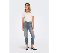 Only Straight Fit Jeans aus Baumwoll-Mix Modell 'EMILY' in Hellblau, Größe 26/32