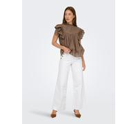 Only Jeans ONLMADISON HW BUTTON WIDE DNM 730 NOOS Weißer Denim Größe 32/32