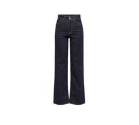 Only Wide Leg Jeans aus Baumwoll-Mix Modell 'MADISON' in Dunkelblau, Größe XL/30