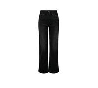 Weite Jeans ONLY "ONLMADISON BLUSH HW WIDE DNM CRO099 NOOS" Gr. L (40), Länge 32, schwarz (washed black) Damen Jeans Weite (52691269-L)