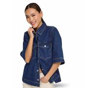Only Jeansbluse Belle in Indigo mit Taschen XS Regular Fit