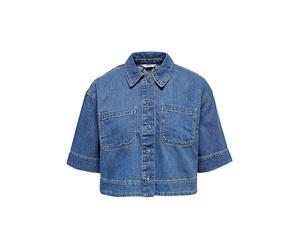 ONLY Jeansbluse ONLCLEO LIFE blau | XL