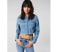 Only Jeansjacke ONLWONDER LS Cropped – hellblau – XL