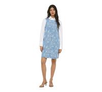 Only Jeanskleid Laude in Hellblau mit floralem Jacquard S Regular Fit