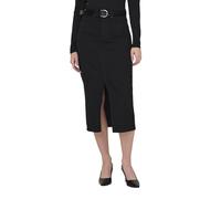 ONLY Jeansrock Siri in Schwarz mit Midi-Länge S Regular Fit