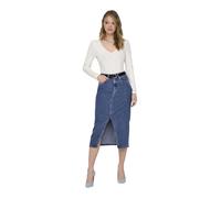 ONLY Jeansrock Siri in Stone-Waschung mit Midi-Länge L Regular Fit