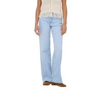 Low-rise-Jeans ONLY "ONLJUDY - Wide-Leg-Jeans mit niedriger Leibhöhe", Damen, Gr. XS (34), N-Gr, special bright blau denim detail:rg, Denim/Jeans, Obermaterial: 99% Baumwolle, 1% Elasthan, unifarben,