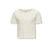 Only & Kids Damen Kogcarlotta Life S/S Top JRS Noos, Cloud Dancer, 134-140