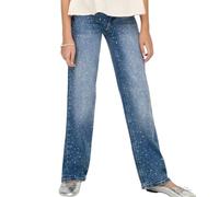 Only & Kids Damen Kogjuicy RHS Wide Leg DNM Cro557 Noos, Medium Blue Denim, 128