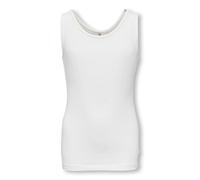Only Tanktop KOGLIVE LOVE S/L Mädchen Jersey 95% Baumwolle 5% Elasthan Weiß Gr. 134/140