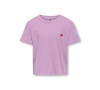 Only & Kids Damen Kogmaiken Life Cropheart Ss Top JRS Noos, African Violet, 134-140
