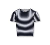 Only Kids T-shirt Mit Kurzen ärmeln Für Mädchen Junior Kognella Striped S/s O-neck Top Jrs Noos Blau Größe 146/152