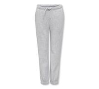 Only Regular Fit Sweatpants aus Baumwoll-Mix Modell 'SWEAT PANTS' in Mittelgrau Melange, Größe 152