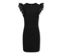 ONLY Kids Mädchen Kleid KOGDREA S/S Dress JRS (DE/NL/SE/PL, Numerisch, 152, Regular, Black)