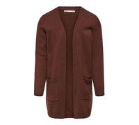ONLY Kids Mädchen Strickjacke KOGLESLY L/S Open Cardigan KNT NOOS (as3, Numeric, Numeric_128, Regular, Cherry Mahogany, 128)