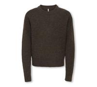 ONLY KIDS Pullover KOGCAMILLA O-NECK L/S PULLOVER KNT (DE/NL/SE/PL, Numerisch, 152, Regular, Regular, black coffee)