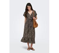 ONLY ONLZILLA ADELE SS LONG DRESS NOOS WVN Damen | TIMBER WOLF 631 WILDLIFE |