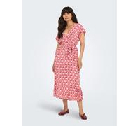 ONLY ONLZILLA ADELE SS LONG DRESS NOOS WVN Damen | EQUESTRIAN RED 547 WARM |