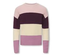 ONLY Strickpullover KOGSANDY L/S Stripe KNT Noos – Mädchen Gr. 134/140 – Mauve Wine