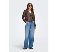 ONLY Kunstlederjacke in Braun - Größe XS | Damenjacken