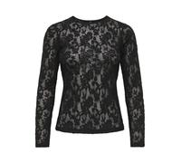 ONLY - Langarmshirt aus Spitze schwarz - Gr. - S