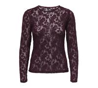 ONLY - Langarmshirt aus Spitze violet - Gr. - XL