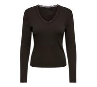 ONLY - ONLSARA SHARAI L/S V-NECK TOP JRS Chocolate Torte - Gr. - M