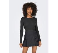 Langarmshirt ONLY "ONLCARLOTTA L/S TOP NOOS JRS" Gr. XL (42), grau (phantom) Damen Shirts (15463945-XL) phantom