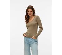 ONLY Longsleeve in Taupe - Größe M | Damen Tops