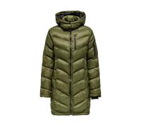 Steppmantel ONLY "ONLTAHIA LW QUILTED COAT CC OTW", Damen, Gr. S, beech detail:lining schwarz, Web, Obermaterial: 100% Nylon, unifarben, regular fit, hoch geschlossener Ausschnitt, Mäntel (12764015-S)