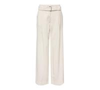 ONLY - Marlene-Hose mit hohem Bund und Gürtel weiß - Gr. - 36/32