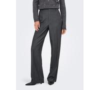 ONLY Damen Onlhattie-Lana Hw Wide Mel Pant TLR Hose, Dark Grey Melange, 40W x 32L