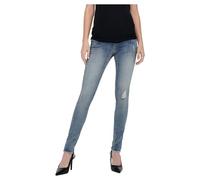 ONLY MATERNITY Damen Olmblush Mid Sk Ank Raw Dnm, Medium Blue Denim, M / 32L