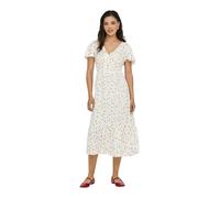 Only Maxikleid in Cremeweiß mit romantischen Landhausstil S Regular Fit