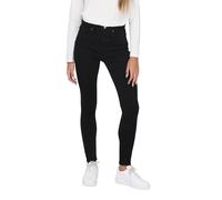 Only Jeans Mila Skinny Fit mit hohem Bund Schwarz Damen W30 L30 Abriebeffekte
