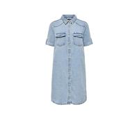 Only Körpernahes Jeanskleid aus Baumwoll-Viskose-Mix Modell 'LISA' in Jeansblau Melange, Größe M