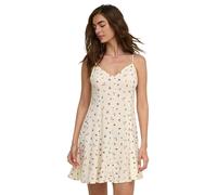 Only Minikleid Rilla in Creme mit Spaghettiträgern M Regular Fit