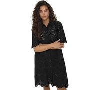 Only Minikleid Valais in Schwarz mit Lochstickerei XS Loose Fit
