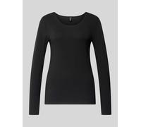 ONLY Modern Fit T-Shirt aus Baumwoll-Mix Modell 'LIVE LOVE' in Black, Größe L