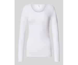 ONLY Modern Fit T-Shirt aus Baumwoll-Mix Modell 'LIVE LOVE' in Offwhite, Größe M