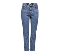 ONLY NOS Damen 15171549 Straight Jeans, per pack Blau (Dark Blue Denim Dark Blue Denim), 36/L34 (Herstellergröße: 27)