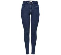 ONLY NOS Damen ONLPOWER MID PUSH UP SK JEA REA3223 NOOS Skinny Jeans, per pack Blau (Dark Blue Denim Dark Blue Denim), 36/L34 (Herstellergröße: S)