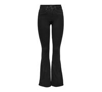 Only Jeans ONLROYAL LIFE HIGH SWEET FLARE – Hohe Taille, Flared – Damen S, L32 schwarz