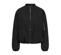 Bomberjacke ONLY "ONLADEL LIFE OVERSIZED BOMBER CC OTW", Damen, Gr. XL, schwarz, Web, Obermaterial: 100% Polyester, unifarben, modisch, regular fit, hoch geschlossener Ausschnitt, Langarm, Jacken (927