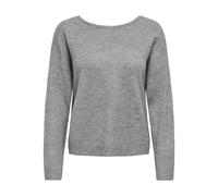 ONLY - ONLADELE LS LACE MIX O-NECK CC KNT light grey melange - Gr. - S