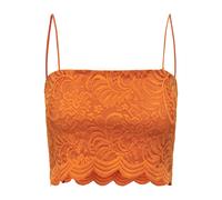 ONLY - -ONLALBA S/L SHORT LACE TOP CS JRS orange peel - Gr. - M