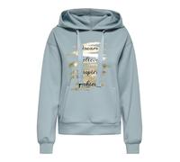Kapuzensweatshirt ONLY "ONLALINA LIFE L/S PRINT HOOD SWT", Damen, Gr. S, arona print:dream, Sweatware, Obermaterial: 93% Polyester, 7% Elasthan, bedruckt, regular fit, Rippbündchen, Sweatshirts (72101