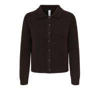 ONLY ONLALIVIA LS POLO CARDIGAN KNT Damen | COFFEE BEAN MELANGE/HORN BUTTON | S