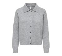 ONLY - ONLALIVIA LS POLO CARDIGAN KNT Light Grey Melange - Gr. - L